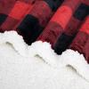 Red And Black Plaid Christmas Double Blanket Plush Soft Comfortable Throw Blanket, Wool Flannel Plush Microfiber Blanket For Sofa Bed Sofa Living Room