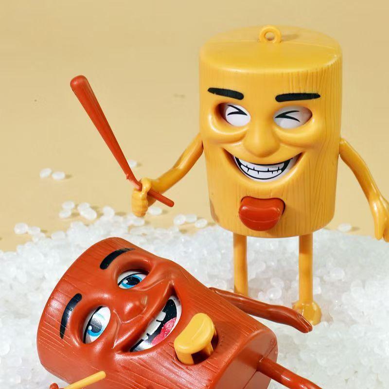 Смішні італійські Brainrot Tung Tung Tung Sahur Іграшки-обличчя, що змінюються, Фігурка Креативна кнопка Іграшка-декомпресія Дитячий Різдвяний подарунок