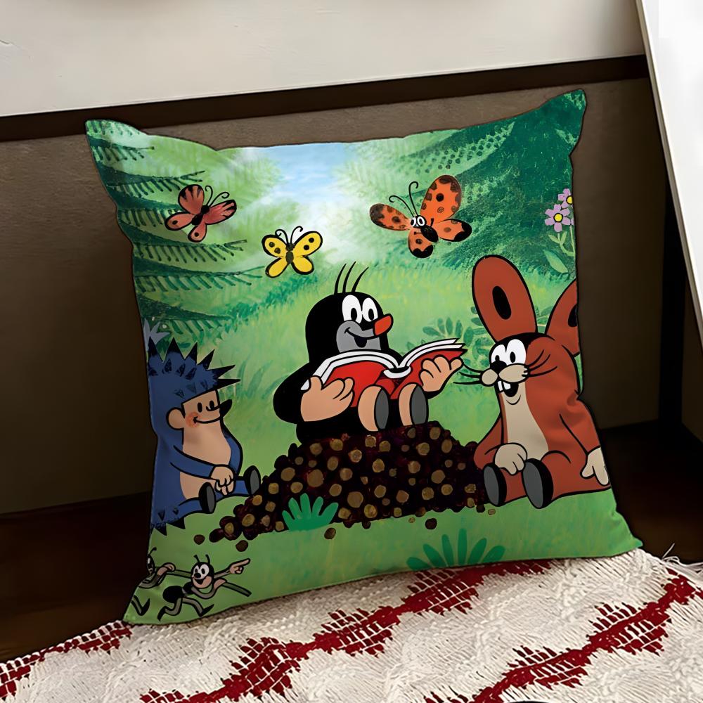 TThe Little MoleS Cushion Cover Reversible Soft Durable Pillow Cover Home  Car MultiScene Use for Daily Comfort