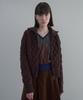 Deeto Jacquard Velvet Zip-Up [Brown]