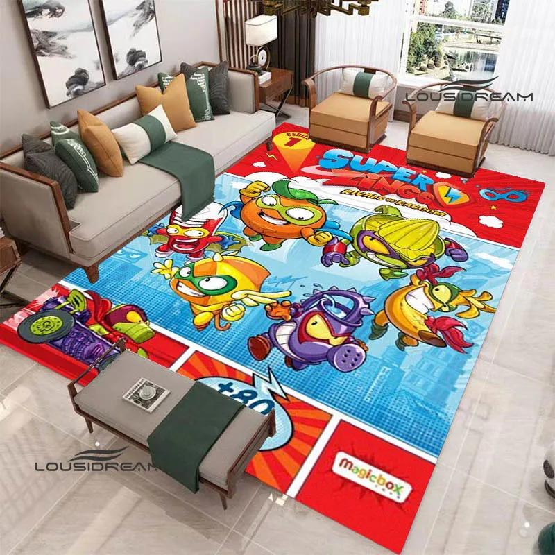 Cute cartoon Super Zings printed carpet Non-slip carpet Yoga mat door mat photography props kitchen mat area rug birthday gift