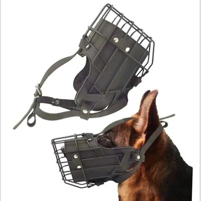 Service-Maulkörbe für große Hunde, Bissschutzmasken für Hunde, schwarzer taktischer Maulkorb aus Stahl für Deutsche Schäferhunde, Dobermänner, Schnüffel-Abwehrmaulkörbe