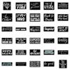 61 Black Background Inspirational English Graffiti Stickers DIY Decorative Suitcase Notebook Waterproof Hot Stickers