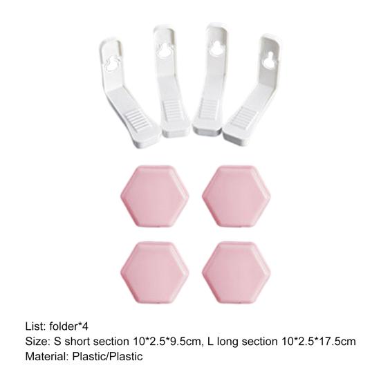 4Pcs Bed Sheet Grippers High Hardness Convenient Plastic Non-slip Bed Sheet Holders Quilt Fastener Clips for Home