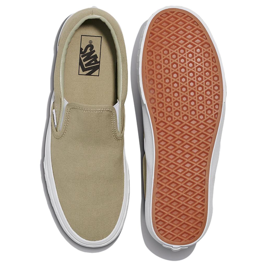 Vans Classic Slip-On Check Bumper - Khaki Unisex Sneakers Green VN0A2Z41KHK