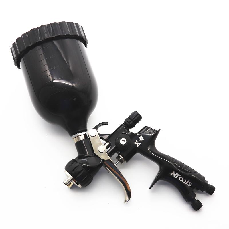 Spray Gun 1.3mm Car Paint Gun 600cc Tank Gravity Feed Stainless Steel Nozzle Air Spray Gun High Atomization Car Paint Spray Gun