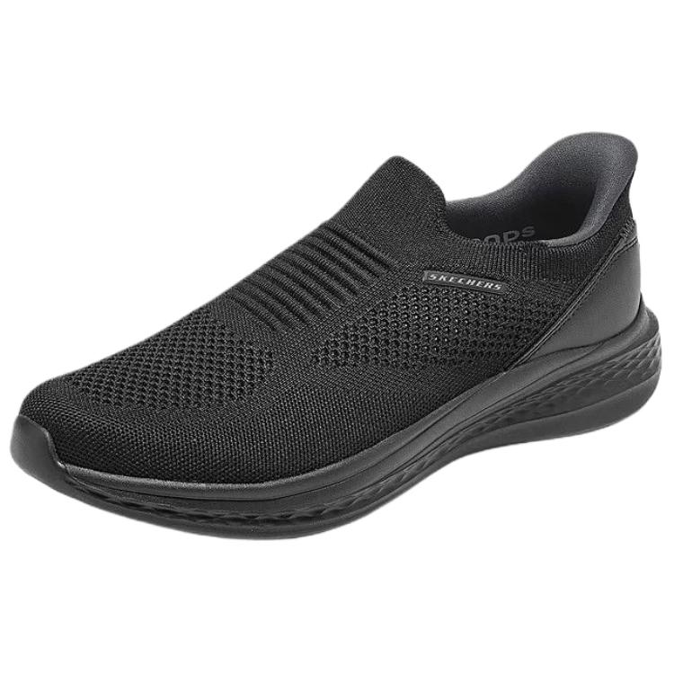 Skechers SLADE Comfortable Versatile Breathable Supportive Rebound Walking Shoes Men Sneaker Black 211375-BBK