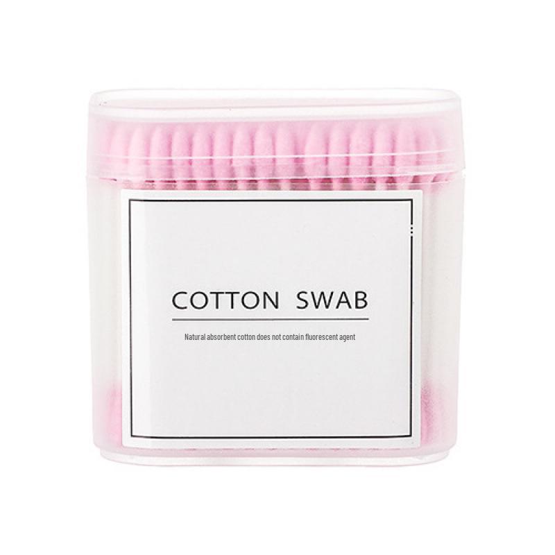 Double-Ended Cotton Swabs: Soft Round & Pointed Tips for Makeup and Ear Cleaning