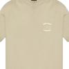 Emporio Armani Round Neck Short Sleeve Logo T-Shirt Men Tops Beige EM000827-AF12926-U8033