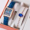New Fashion Women'S Crocodile Belt Watch Square Roman Numerals Women'S Student Quartz Watch