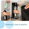 Bouteille isotherme BRITA - Compatible SodaTRIO - Capacité 0,65L - Acier Inoxydable - Noire