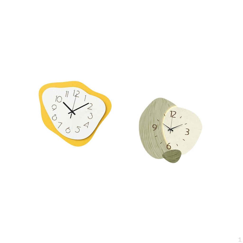 Acrylic Silent Wall Clock Modern Hanging Timepiece Simple Decor for Office Farmhouse Kitchen