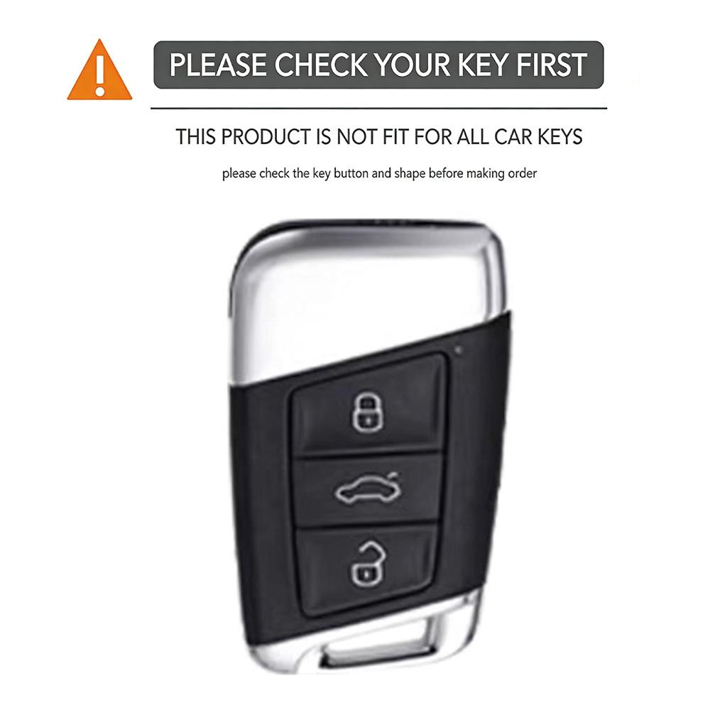 3 Button Silicone Remote Car Key Case Cover For Vw Passat B8 Skoda Kodiaq Superb A7 Car Keyless Fob Shell Holder Protector