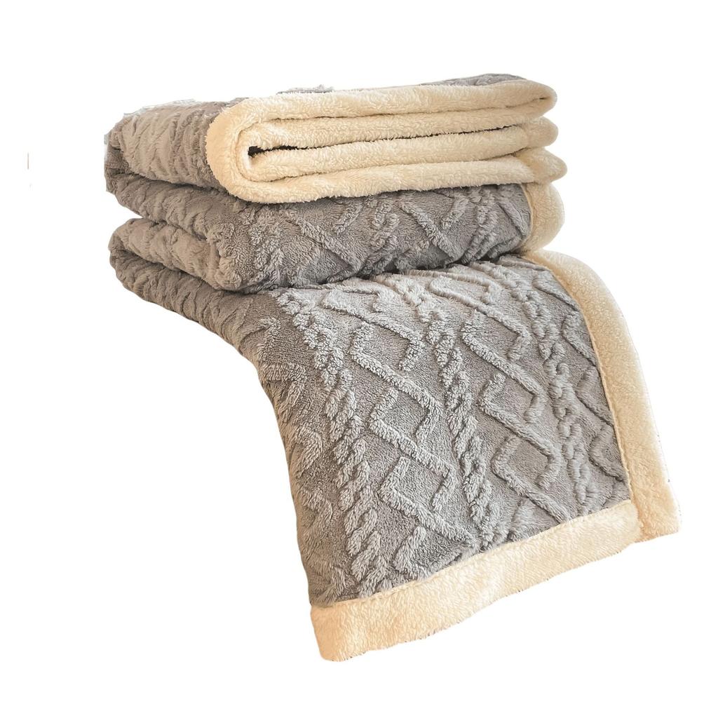 Autumn Winter Thickened Warm Taffeta Fleece Blanket Lamb Fleece Single Bed Blanket Nap Throw Blanket Quilt Cover