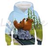 Grizzy A Lemingové Mikiny Dětské Ležérní Mikiny Vrcholy Sudadera Kluci Dívky Sluneční Světlo Medvěd Grizzly Pulovry Dětská Mikina