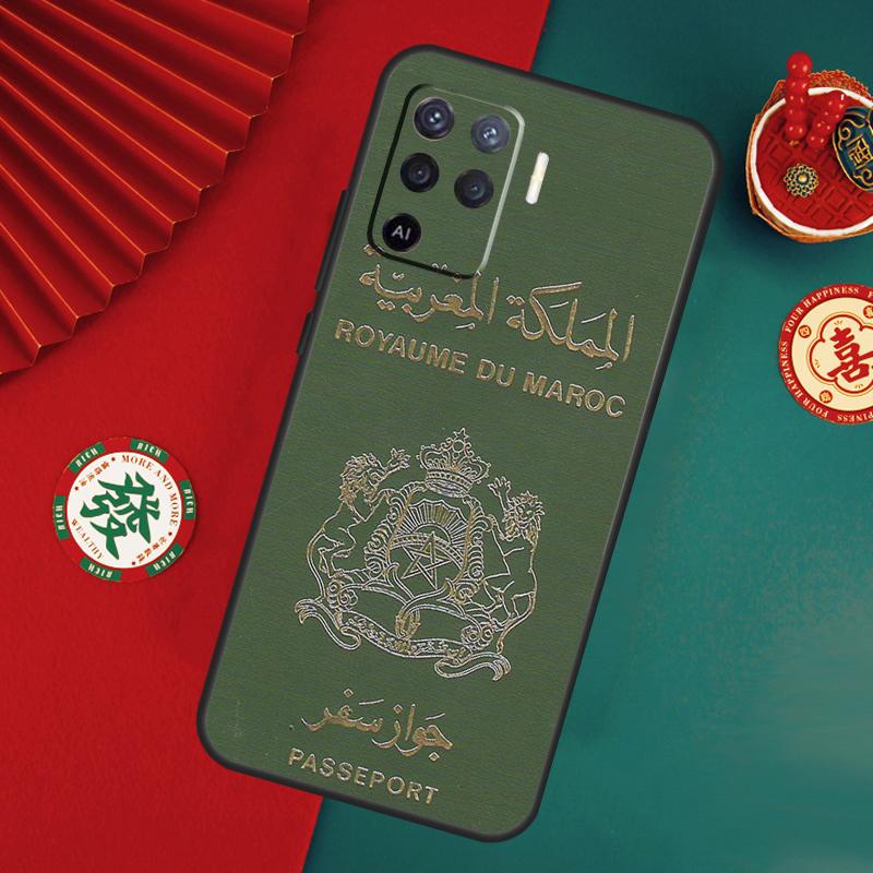 Morocco Flag Passport Case For Oppo A78 A98 A58 A38 A18 A54 A74 A94 A80 A60 A40 A96 A76 A16 A15 A17 A57 A5 A6 Pro
