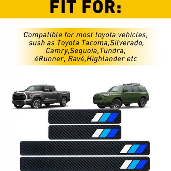4x Защитные накладки на пороги для автомобиля SUV, Панель-накладка на порог, Накладка на ступеньку Для Toyota Rav4 C-HR