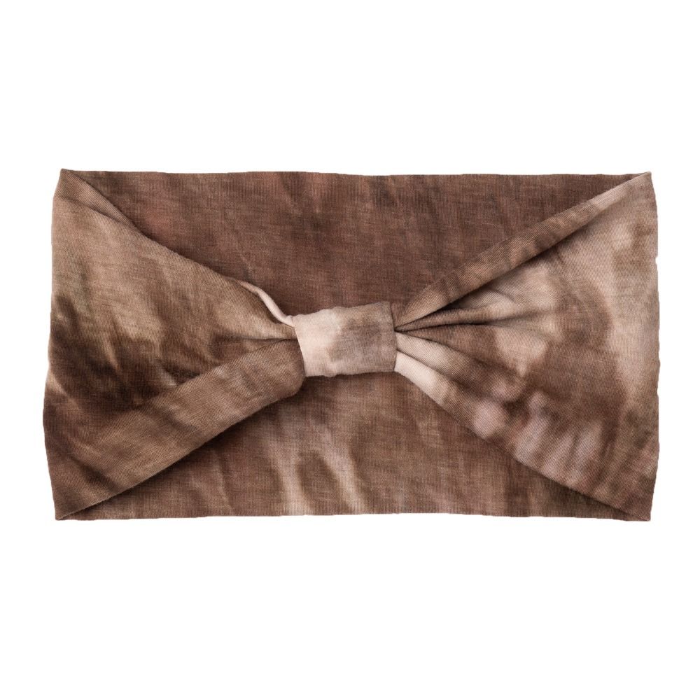Cotton Tie Dye Headwrap Elastic Wide Headband Bowknot Turbans Cross Headband  Dance