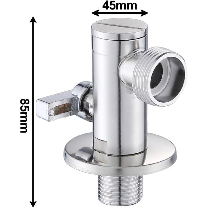 Triangle Valve Stainless Steel Toilet Angle Valve G1/2 G3/4 Interface 304 Stainless Steel Home Improvement Bathroom Accessories(G3-4)