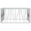 VidaXL Coffee Table 100x100x50 Cm Stainless Steel and Glass 350065