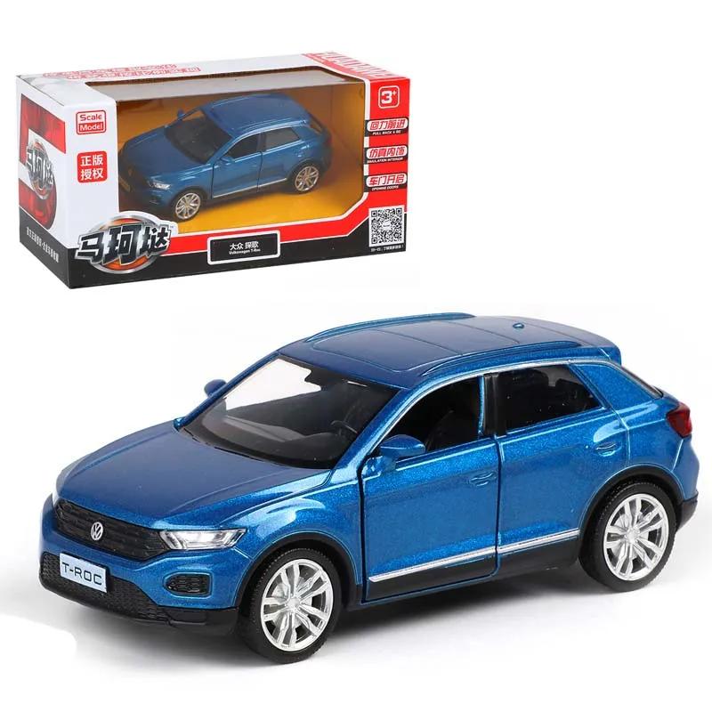 W126MaKeda1:36 VOLKSWAGEN T-ROC SUV Alloy Model Toy Car 11.6cm Diecast Pull Back Metal Collection Children Toys Gift F344
