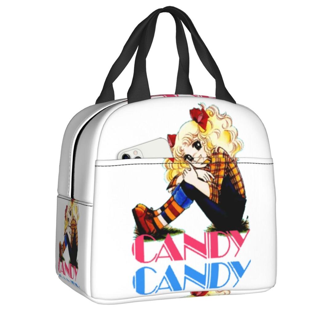 Custom Candy Candy Lunch Bag Men Women Cooler Thermal Insulated Lunch Box for Adult Office