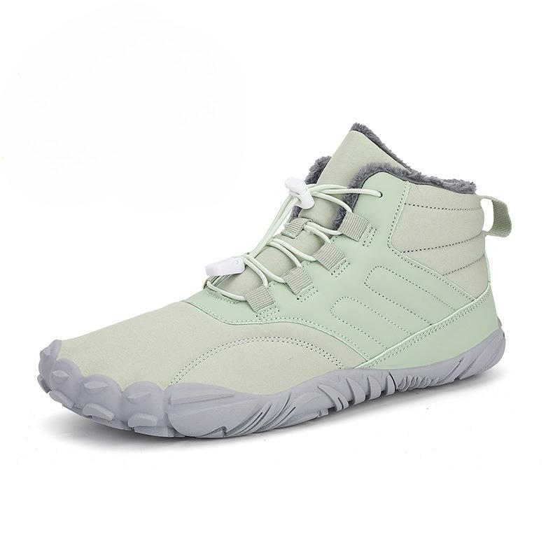 Five-finger outdoor sports cotton shoes men's and women's velvet warm boots wear-resistant non-slip snow boots winter thickened couple shoes