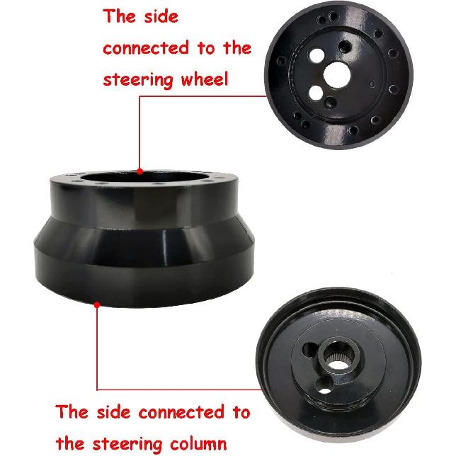 5 & 6 Hole Billet Steering Wheel Hub Adapter Replacement for Chevy 1969-1994 GMC Truck Pickup Van-s J-eep Bui-ck Chry-sler Dod-ge Pon-tiac Ca-dillac