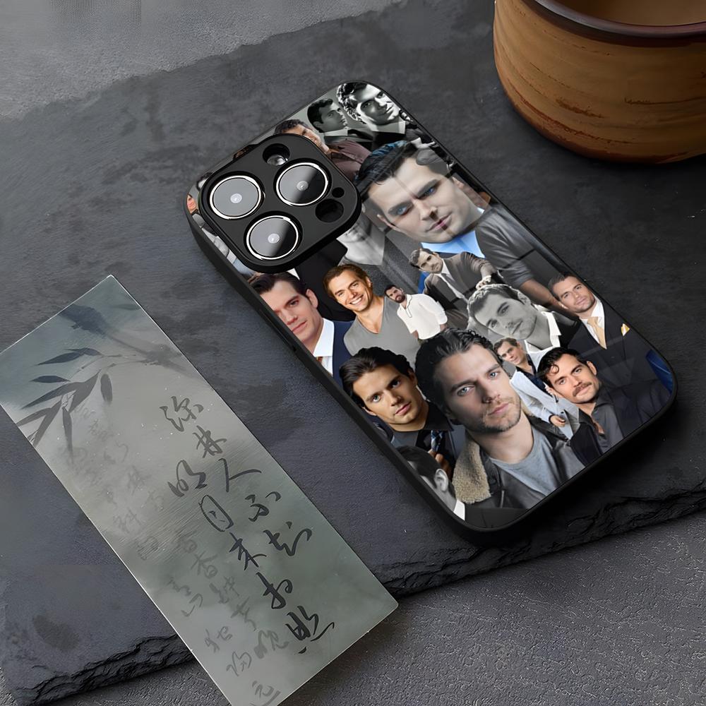 

Henry Cavill Phone Case Tempered Glass For IPhone 14 15 16 13 12 11 Pro XS Max Plus Mini 16e Coque iPhone 15 Plus
