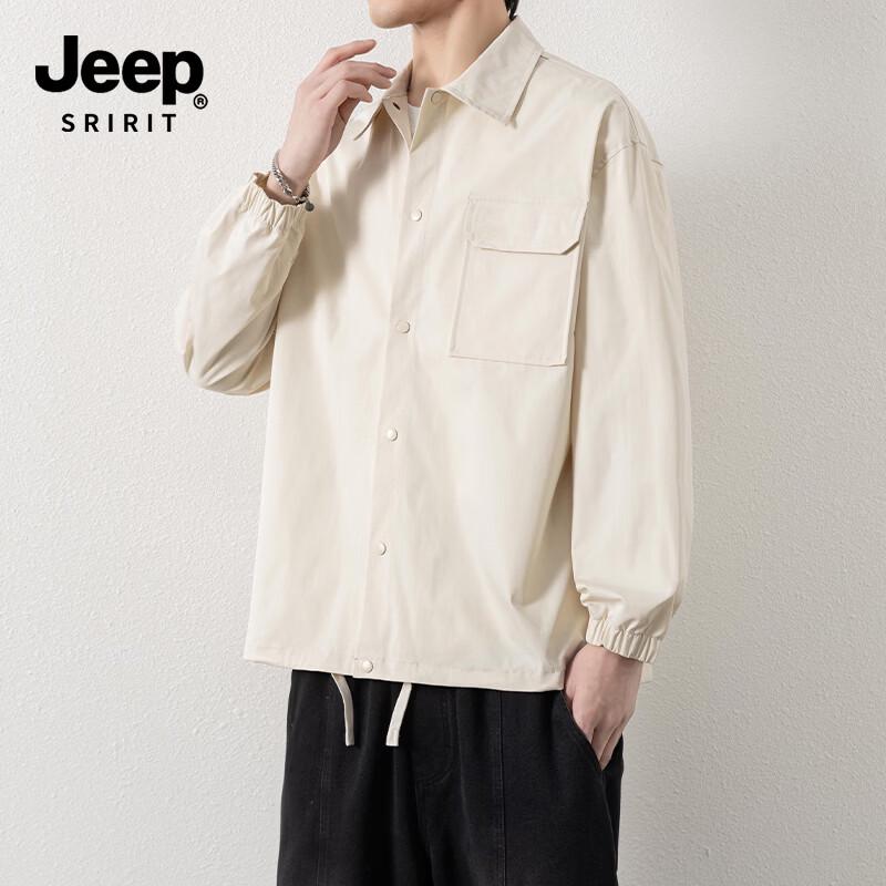 JEEP SPIRIT Men's Casual Lapel Workwear Jacket