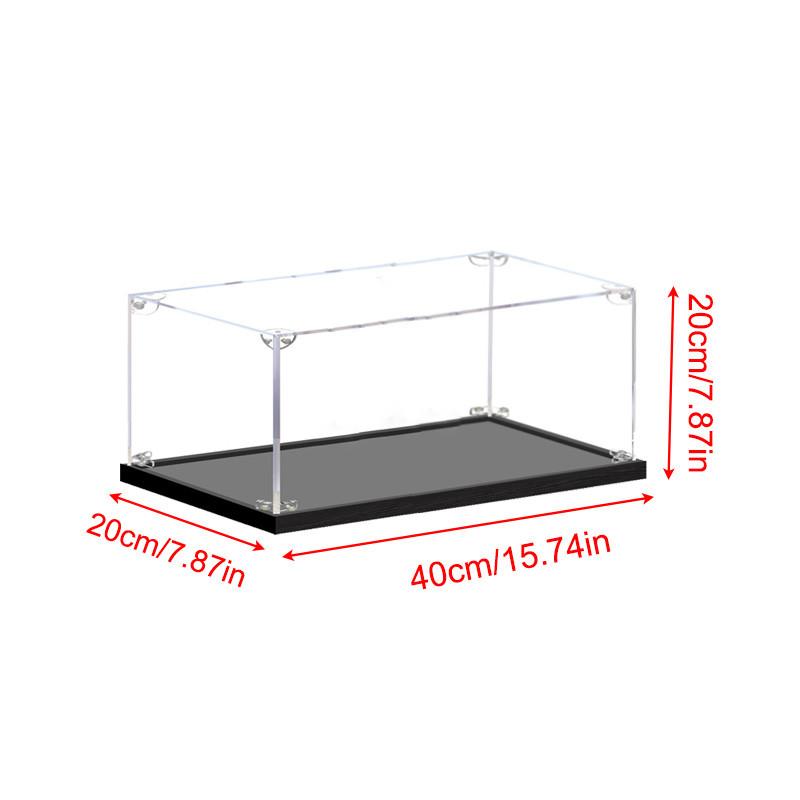 Acrylic Display Case for Collectibles Assemble Clear Dustproof Display Box for Action Figures Model Doll Toys Display Home Storage Case
