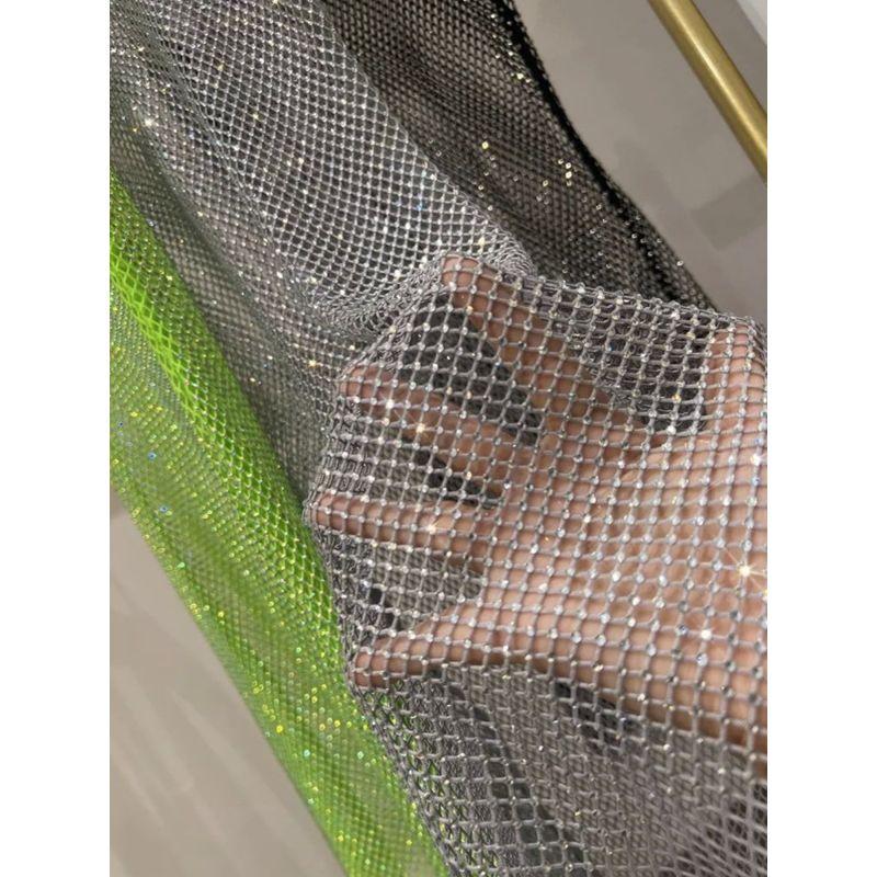 Mesh See through round Neck Neck Dress Sleeveless Hollow Mesh See through round Neck Dress