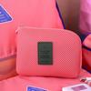Velvet Shockproof Travel Digital Storage & Makeup Bag with Power Bank and Cable Organizer