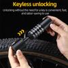 Bicycle Lock 90cm/120cm/150cm Bicycle Lock Cable High Security 5 Digit Resettable Combination Lock