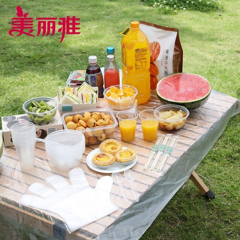 Meiliya Einweggeschirr Kombiset