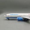 47cm 1:85 Scale Model Russian Victory Airlines Boeing 737 Airplane Airways Diecast Resin Aircraft Office Decor Display Gift