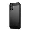 MOFI JK TPU Series-1 For iPhone 16 TPU Case Brushed Carbon Fiber Texture Phone Cover