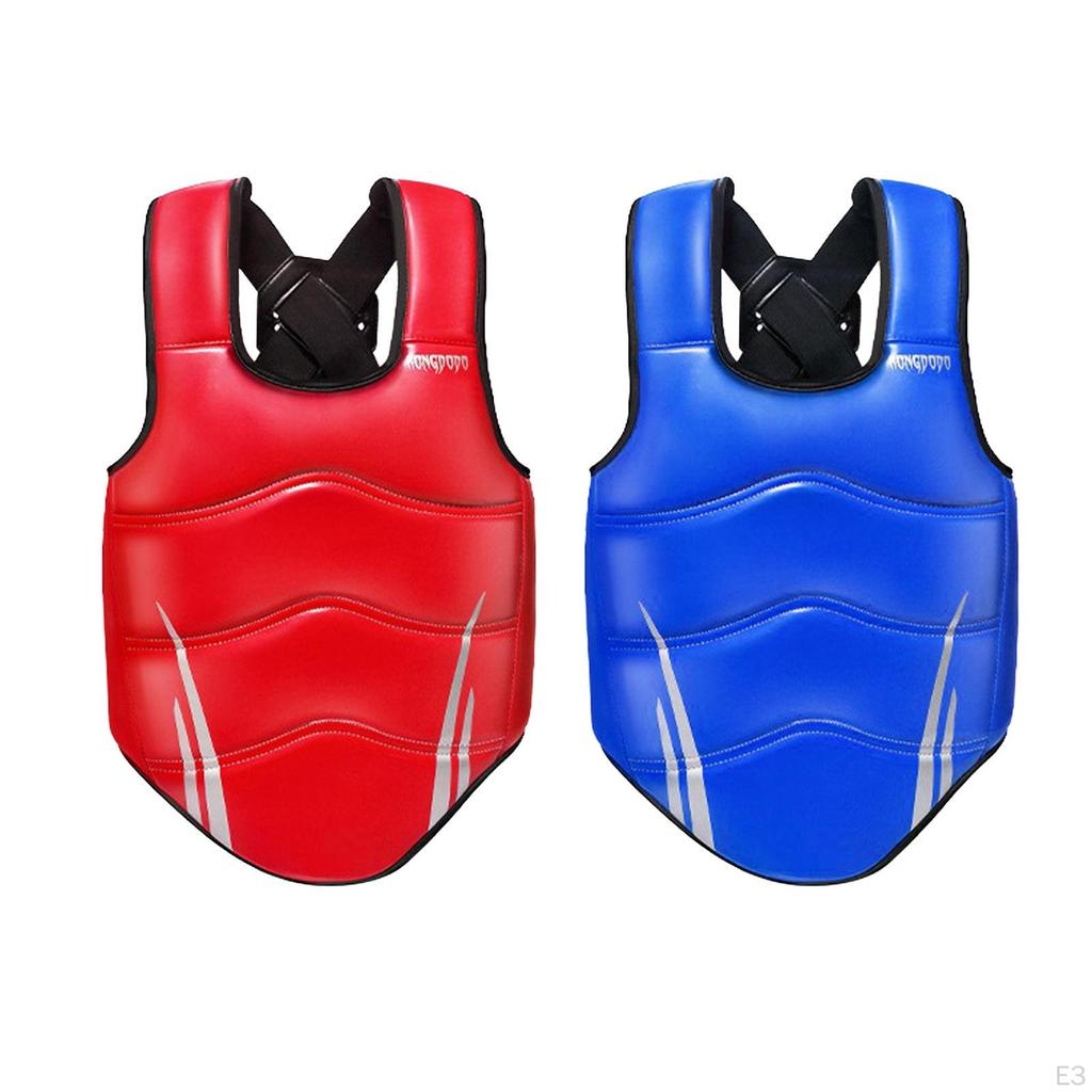 Protection Karate Chest Protector Comfortable Elastic Rib Shield Vest for Home Gym Muay Thai