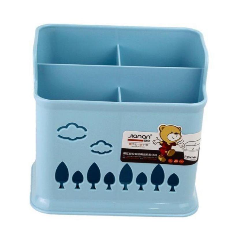 

Бытовая трубка для палочек для еды многофункциональная клетка для палочек для еды дренажная коробка для хранения стойка синий