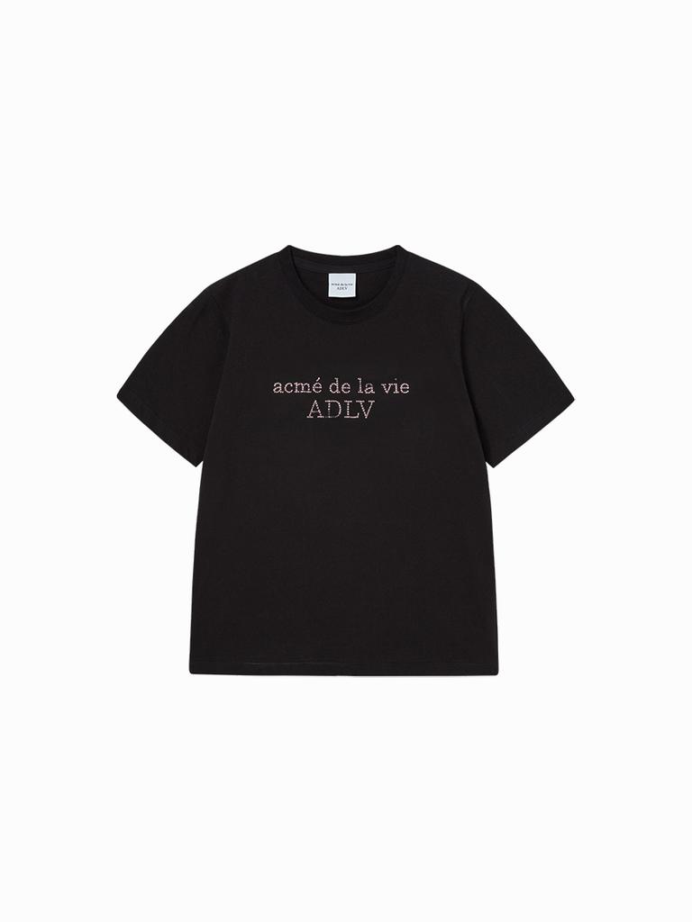 ACME DE LA VIE Woman Cubic Basic Logo Short Sleeve T-Shirt (2 Color)