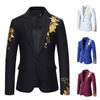 2026 Spring Men's European Paisley Print Slim Fit Tuxedo