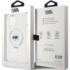 Karl Lagerfeld Klhmp15Shmrskhh Iphone 15 / 14 / 13 6.1 Biały/White Hardcase Ring Stand Karl Head Magsafe