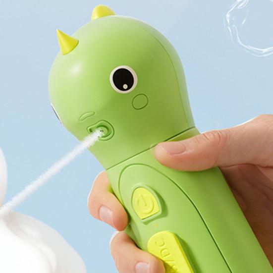 Electric Shampoo Dispenser for Dog And Cat Bath Dinosaur Shape 2-in-1 Dog Soap Holder Rechargeable Dog Soap Foaming Machine for Cleaning