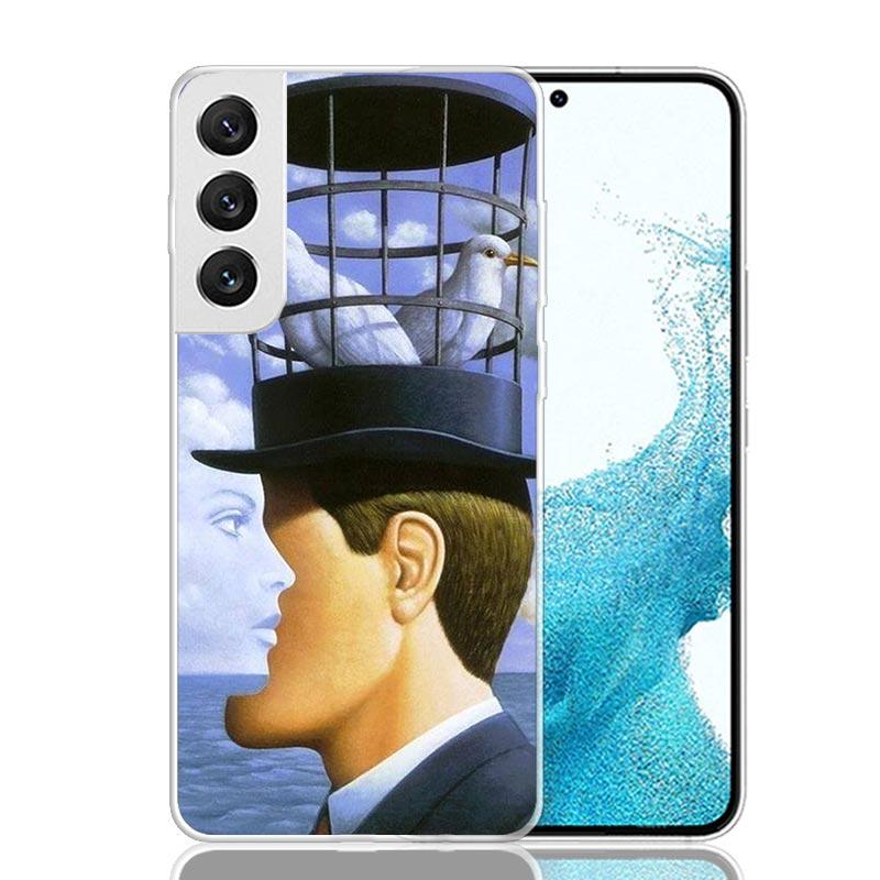 Rene Magritte Art Phone Case For Samsung Galaxy S26 Ultra S23 S24 S25 Edge S20 FE S21 S22 Plus Soft Print Shell Cover Fundas Gal