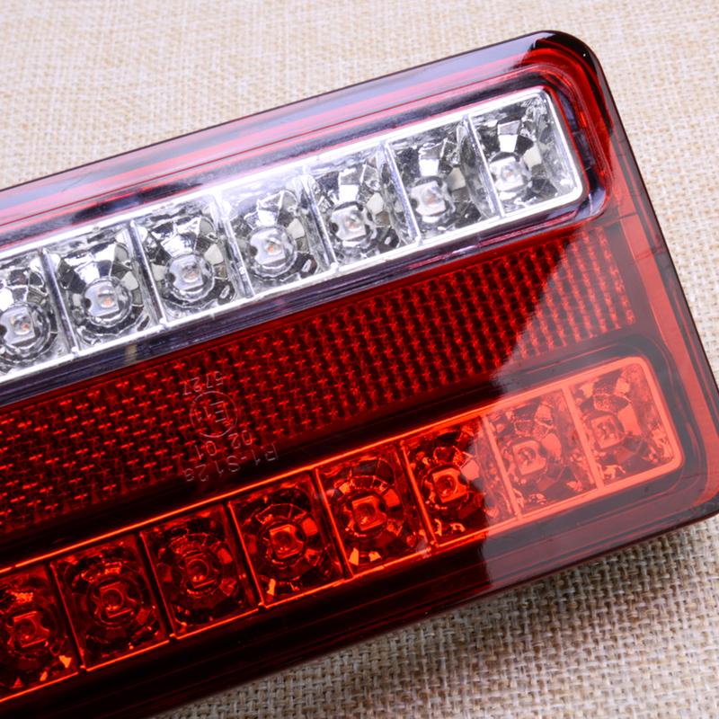 4pcs 12V 20LED Universal Trailer UTE Truck Caravan Camper Bus Taillight Brake Light Rear Lamp Indicator New