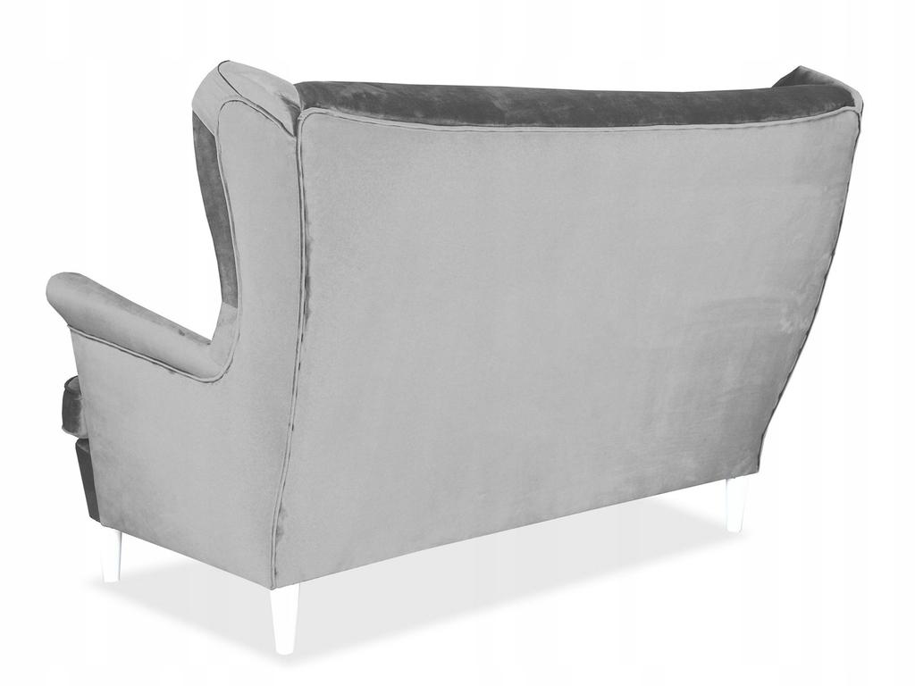 Lounge Set of Furniture Diana Wingback Sofa Armchairs Poufs Family Furniture Set