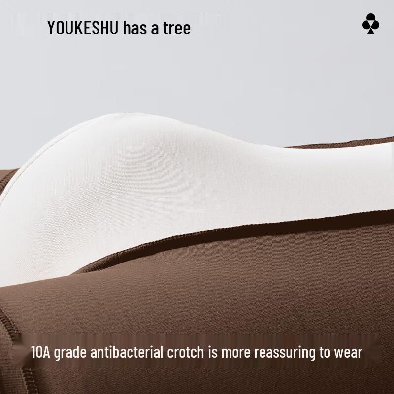 Youkeshu Men's Antibacterial Cotton Boxer Briefs