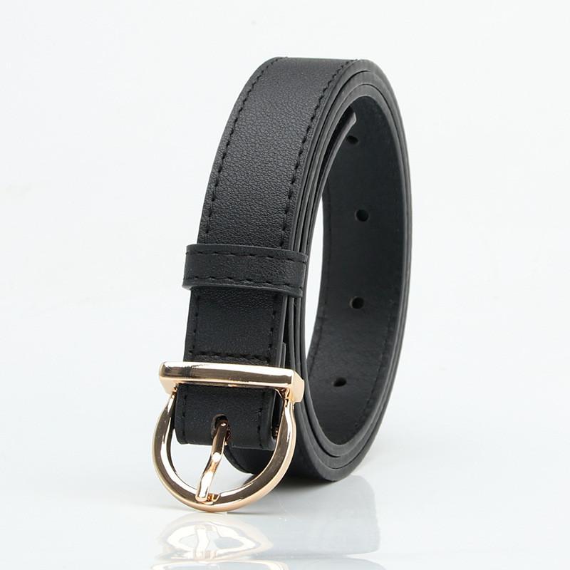 Minimalist Faux Leather Womens Belt With Pin Closure For Casual Office Or Dress