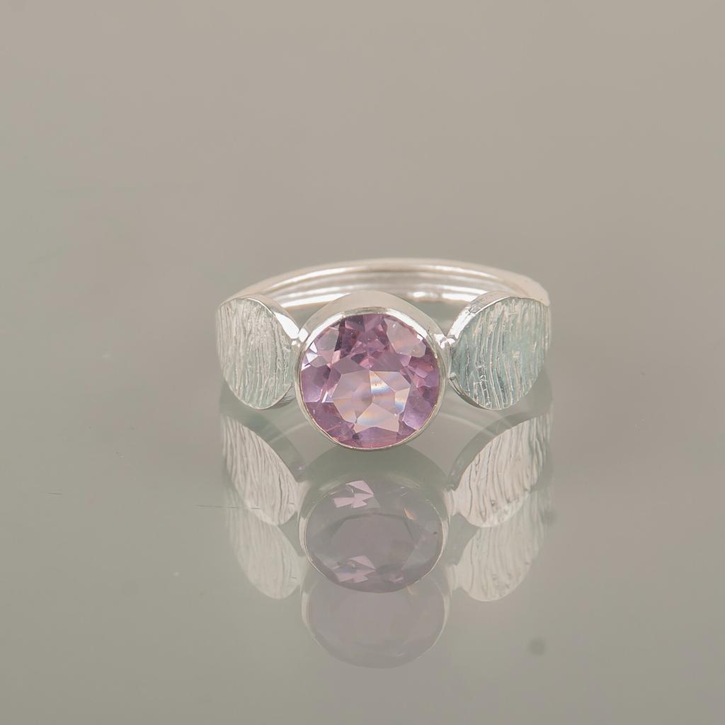 Seltenes Morganit Edelstein Handgefertigt 925 Sterlingsilber Schmuck Ring Verlobungsgeschenk RR-1-11