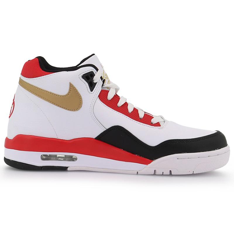 Nike Flight Legacy White Red Black Sneakers DD8493-169